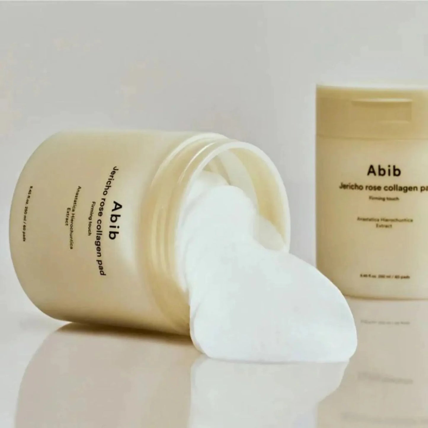 Abib Jericho Rose Collagen Pad Firming Touch (60pcs), με τις μάσκες να διακρίνονται, αποκαθιστούν τη σφριγηλότητα του δέρματος και προσφέρουν απαλή, αναζωογονητική αίσθηση.