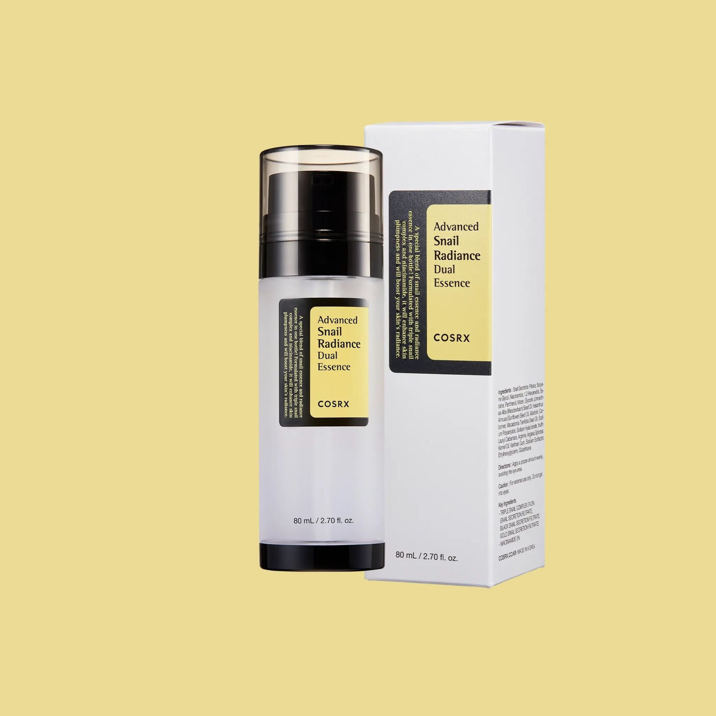COSRX | Advanced Snail Radiance Dual Essence 80ml