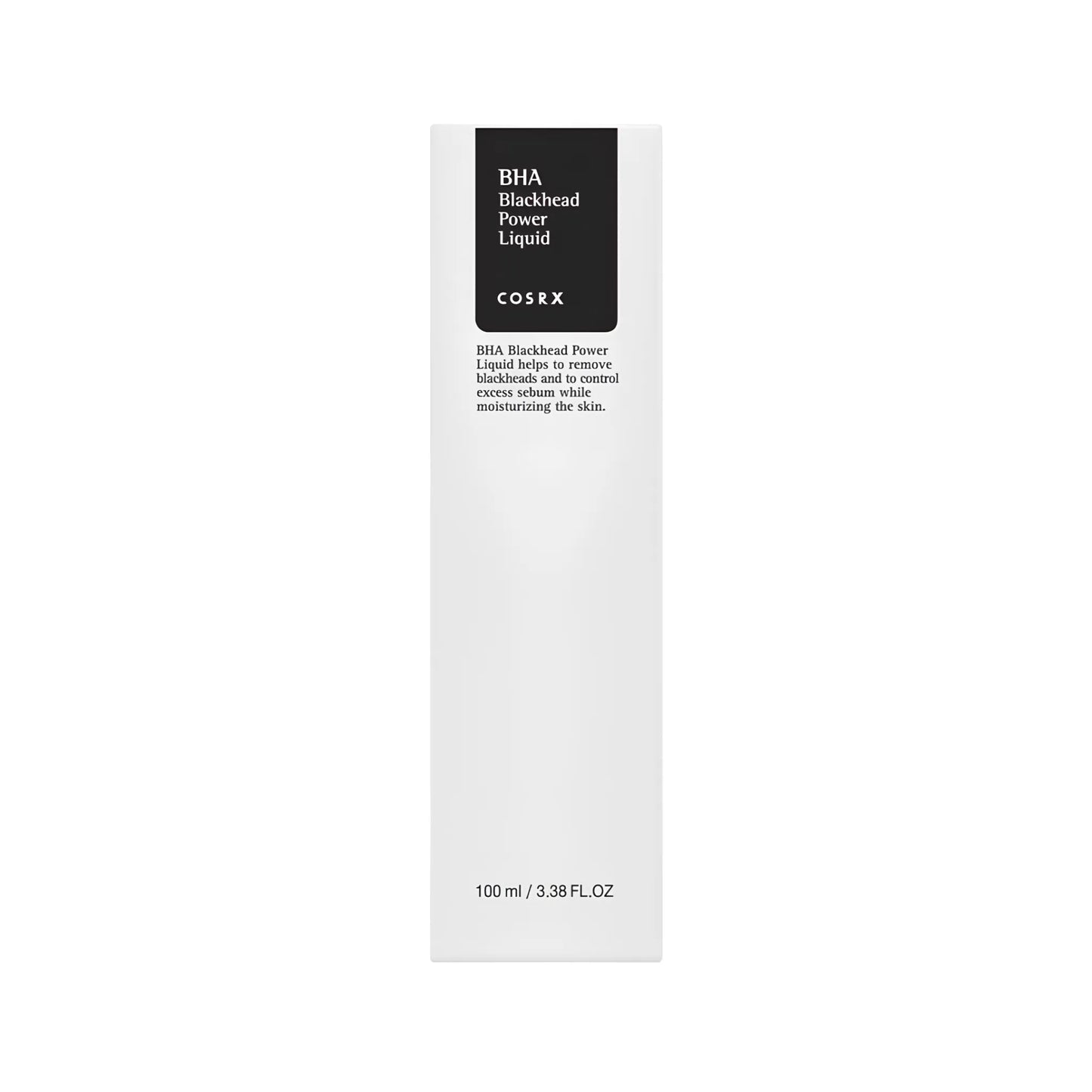 COSRX BHA Blackhead Power Liquid 100ml, με τη συσκευασία να ξεχωρίζει, αφαιρεί απαλά τα μαύρα στίγματα και προλαμβάνει τη συσσώρευση σμήγματος.
