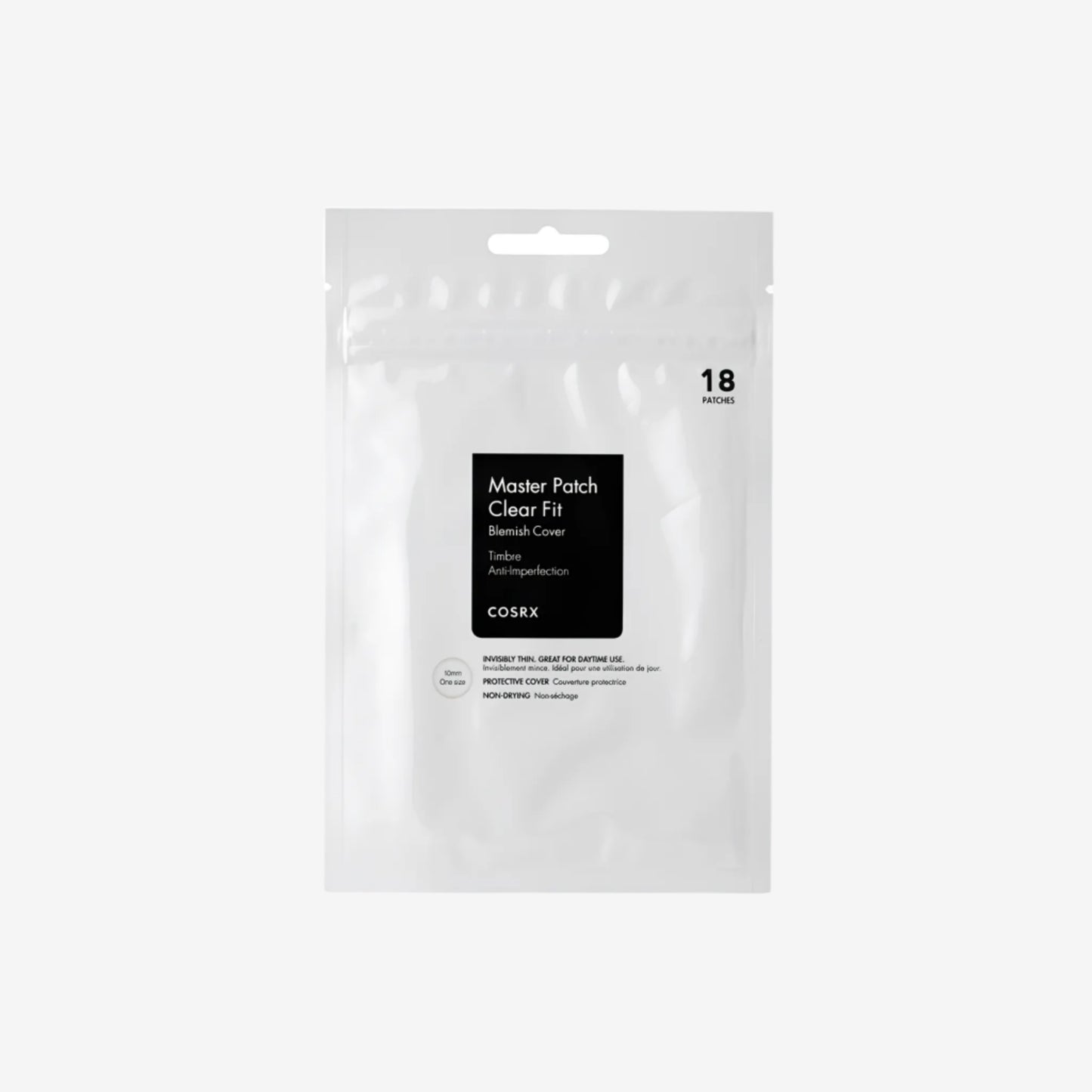 COSRX Clear Fit Master Patch 18pcs, με την καθαρή και λεπτή υφή τους, προσφέρουν αποτελεσματική προστασία από εξωτερικούς ερεθισμούς.