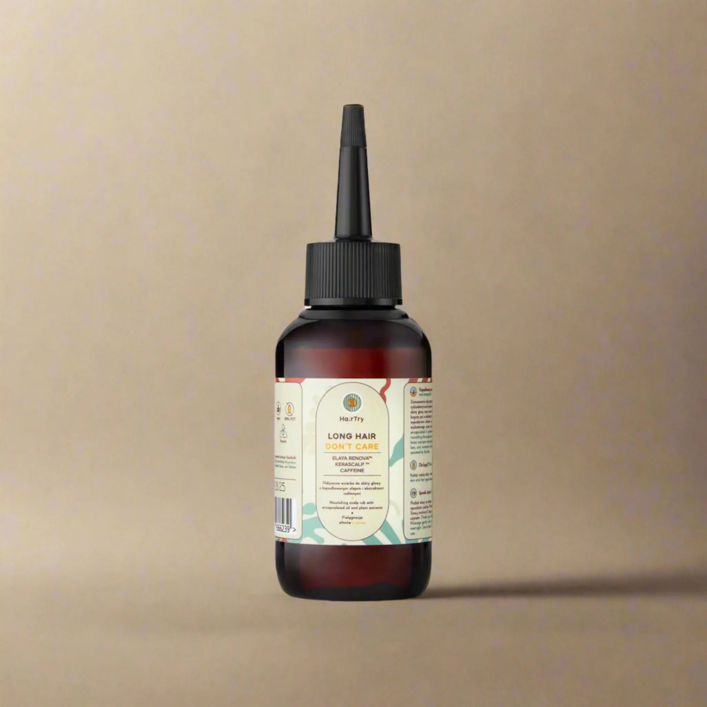 HairTry Long Hair, Don't Care Nourishing Head Skin Rub 100ml, με τη συσκευασία να φαίνεται καθαρά, φροντίζει και ενυδατώνει το τριχωτό της κεφαλής.