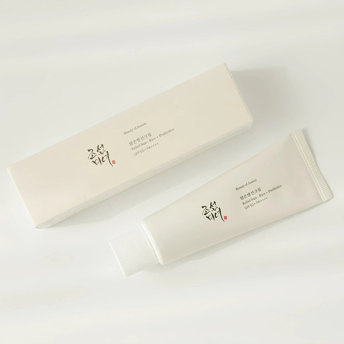 Beauty of Joseon Relief Sun Rice Probiotics SPF50+ PA++++ 50ml, ιδανικό για καθημερινή χρήση, με ελαφριά αίσθηση και ισχυρή προστασία.