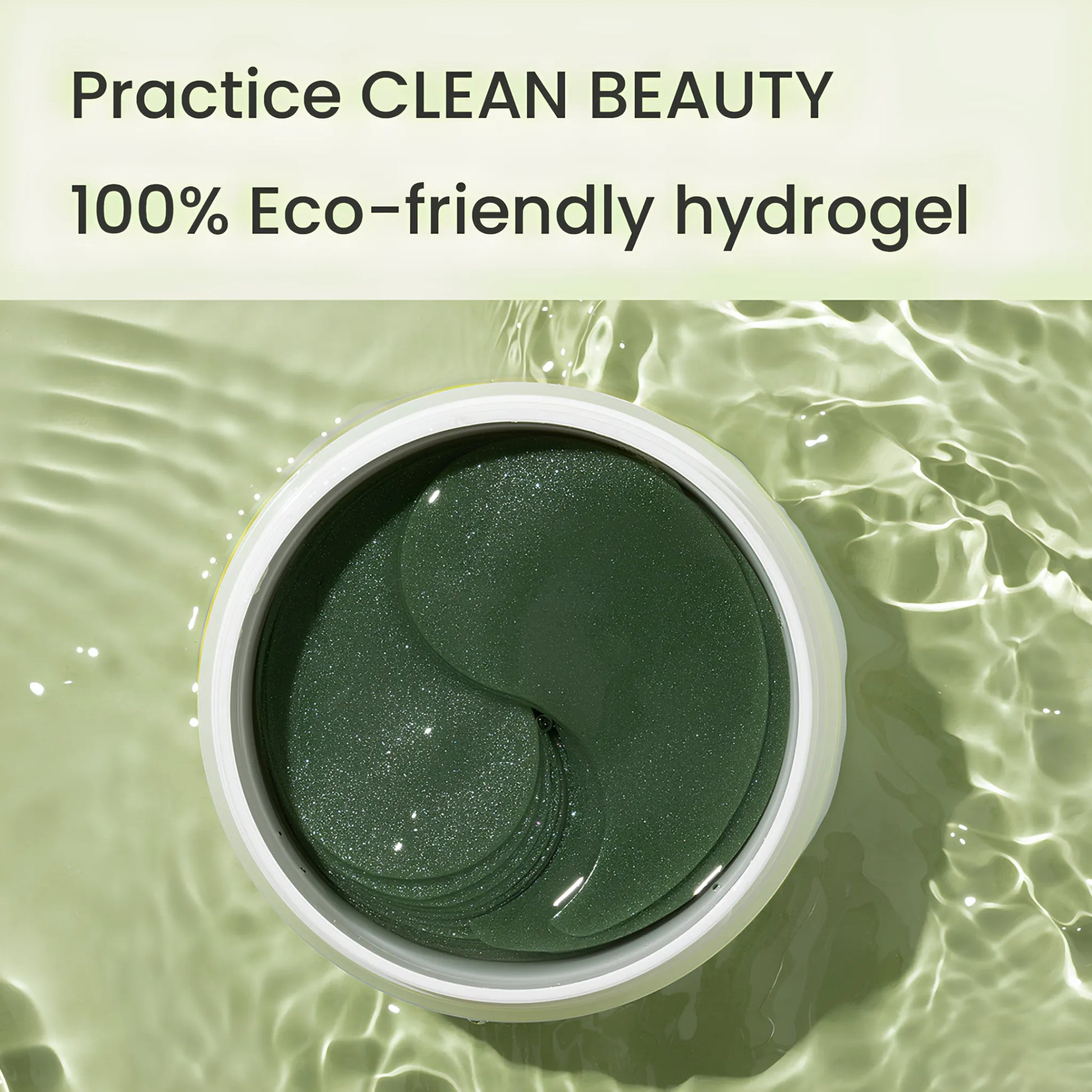 Heimish Matcha Biome Hydrogel Eye Patch (60ea), με τα eye patches να διακρίνονται, μειώνει τους μαύρους κύκλους και την ένταση των λεπτών γραμμών.