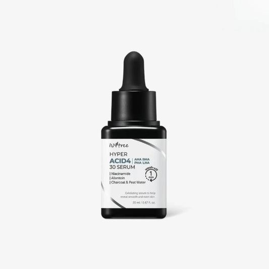 Isntree Hyper Acid 4 AHA BHA LHA 30 Serum 20ml – Ορός με 4 είδη οξέων για απαλή απολέπιση και αναζωογόνηση της επιδερμίδας.