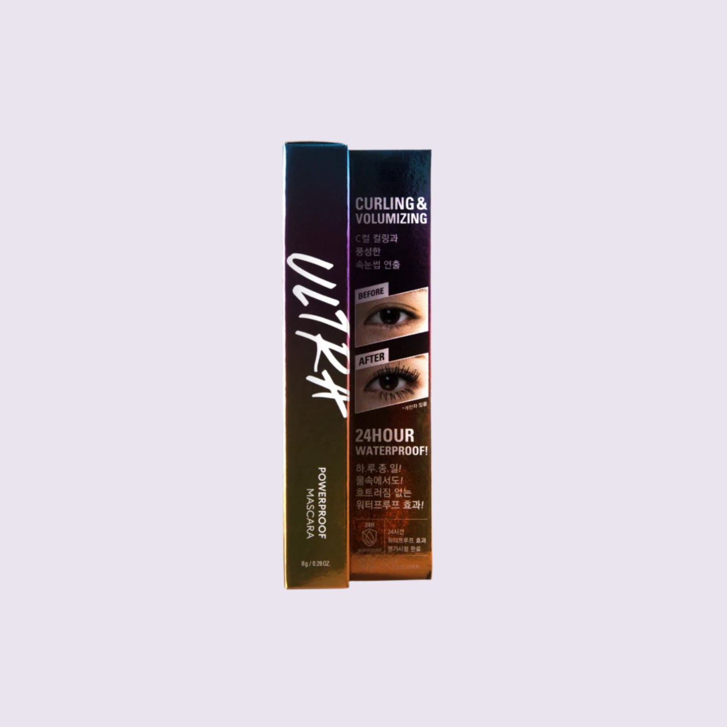 Missha Ultra Powerproof Mascara Curl Up Volume Black 9g, με τη συσκευασία να ξεχωρίζει, ιδανική για μακιγιάζ που διαρκεί και εντυπωσιάζει.