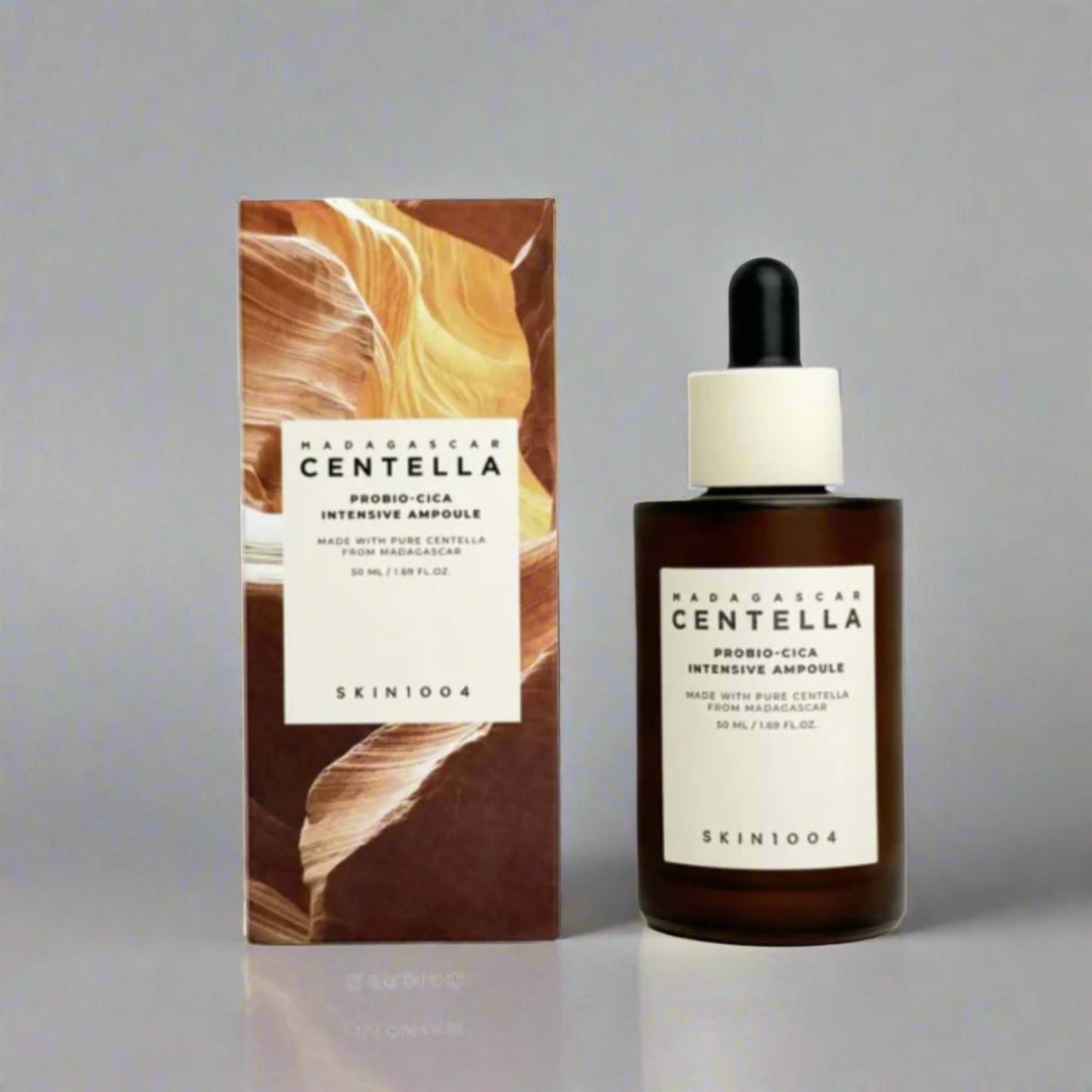Skin1004 | Madagascar Centella Probio-Cica Intensive Ampoule 50ml – Serum αποκατάστασης με Centella και προβιοτικά, που μειώνει τους ερεθισμούς και ενδυναμώνει την επιδερμίδα.