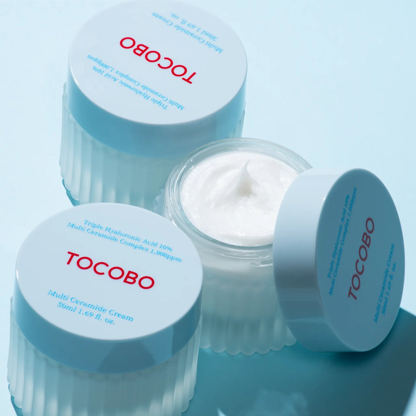 Υφή τύπου σορμπέ της TOCOBO Multi Ceramide Cream