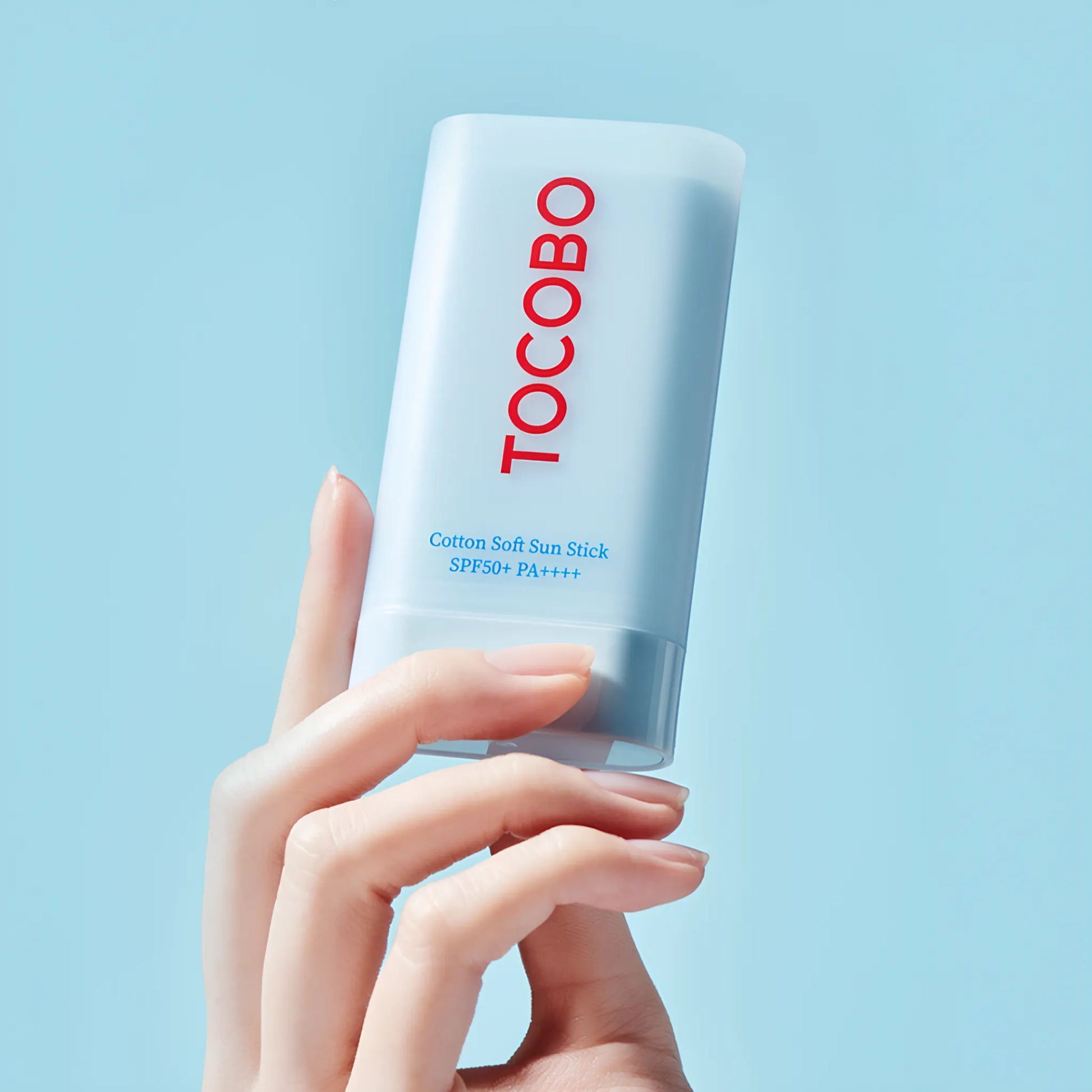 TOCOBO Cotton Soft Sun Stick SPF50+ PA++++ 19g, με το προϊόν να ξεχωρίζει, προσφέρει μακράς διάρκειας προστασία από την UV ακτινοβολία χωρίς λιπαρότητα.