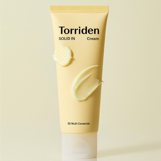 Torriden SOLID-IN Ceramide Cream 70ml, με τη συσκευασία να φαίνεται καθαρά, ενυδατώνει και προστατεύει την επιδερμίδα με κεραμίδια, αφήνοντας την απαλή και ελαστική.